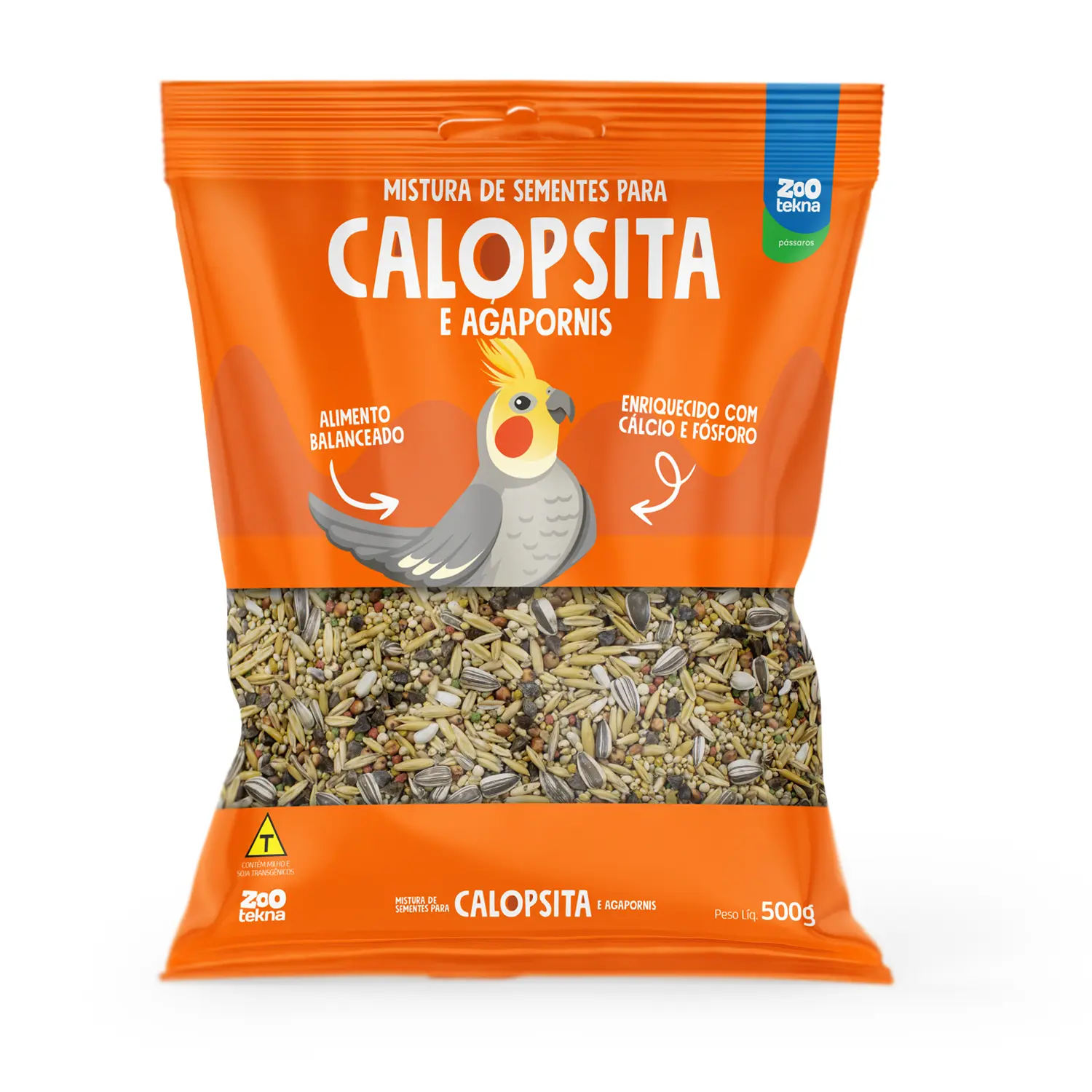 Mistura Balanceada Sementes Calopsitas e Argaponis Zootekna